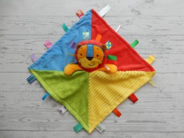 Taggies knuffeldoek knuffellap velours Patchkin Blankies Lion Leeuw