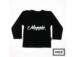 KMDB shirt lange mouw zwart Moppie maat 62-68