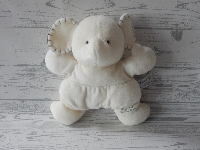Tiamo Collection knuffel velours wit room wit ivoor Olifant