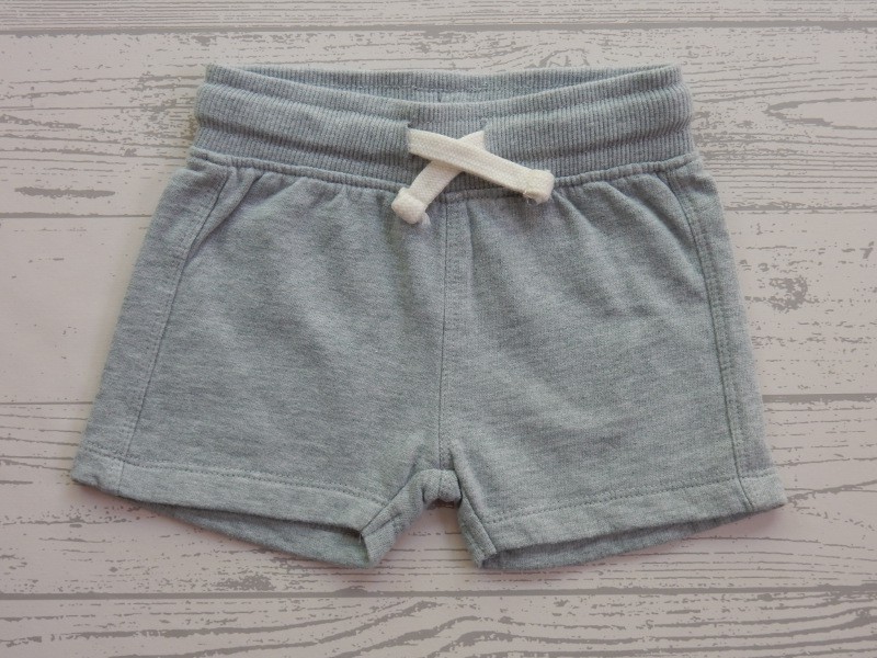 Hema baby sweatshort licht lichtblauw melange