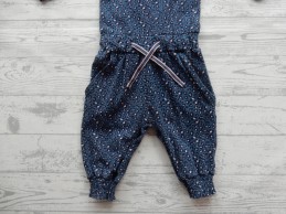 Prenatal jumpsuit blauw roze animal print maat 56
