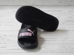 Puma slippers zwart roze maat 28