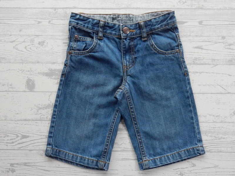 Hema spijker korte broek blauw maat 110-116