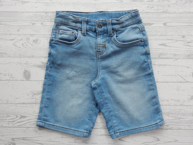 Jog denim short korte broek spijkerstof licht blauw maat 122