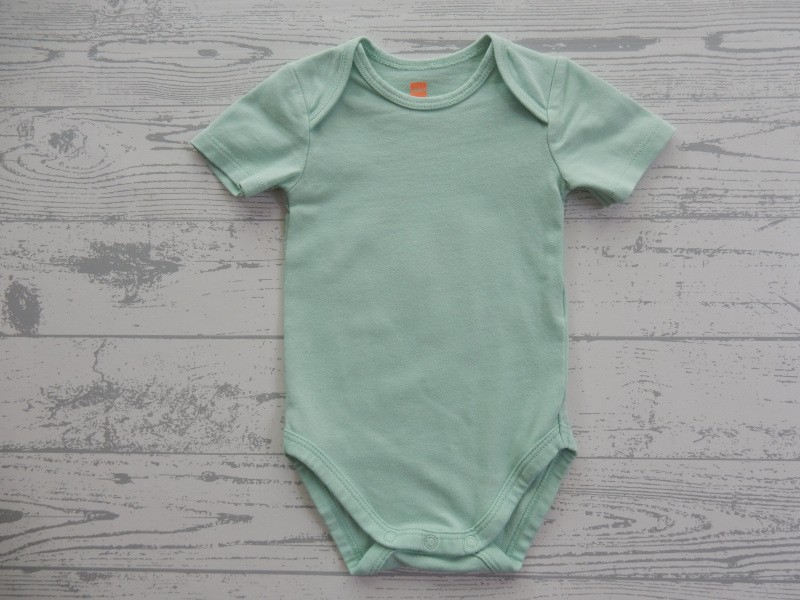 Hema romper korte mouw mint lichtgroen maat 50-56