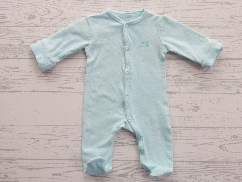 Baby jumpsuit baby pyjama mint lichtgroen Sweet Dreams maat 44