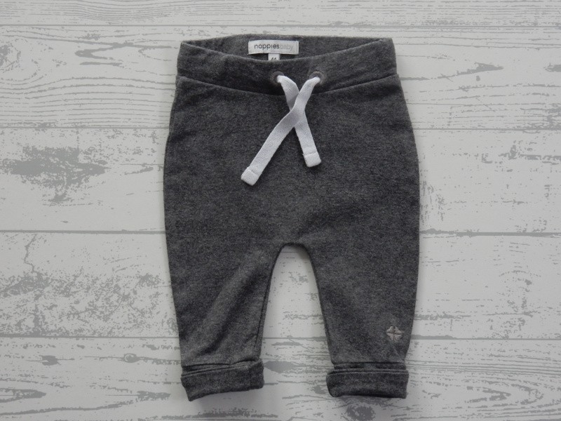 Noppies newborn broek dark grey melange Melissa maat 44