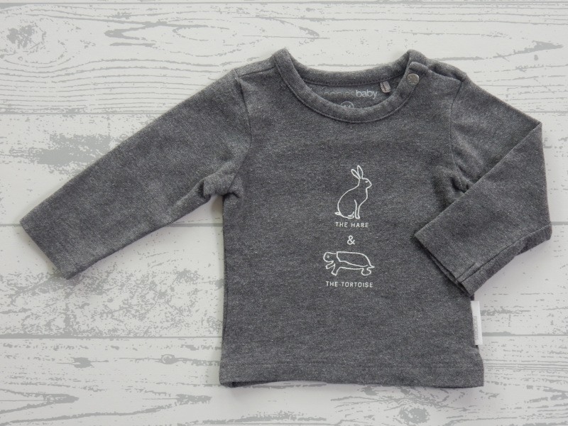 Noppies newborn longsleeve antraciet grijs maat 44