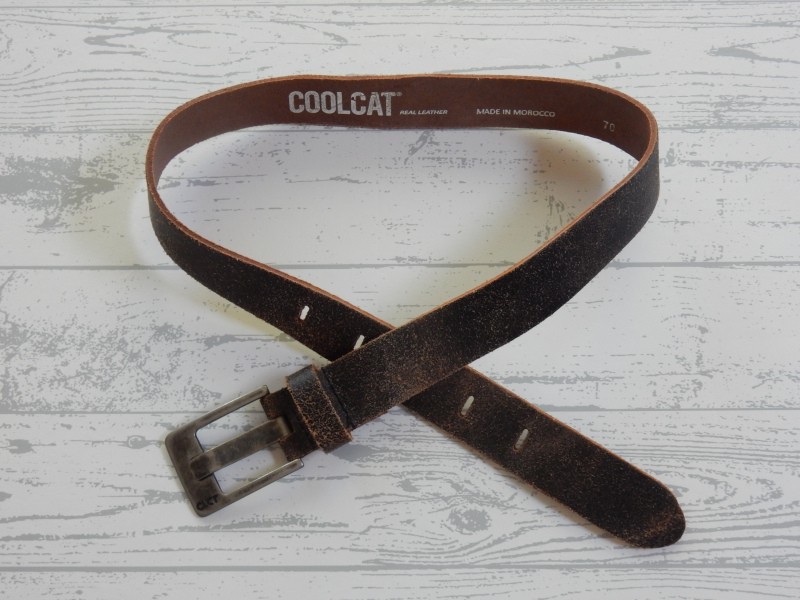 Coolcat kinder riem leer bruin 70 cm