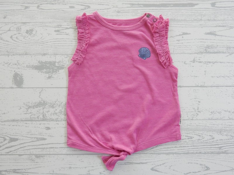 Tumble 'n Dry singlet top roze melange schelp Ellarx maat 74