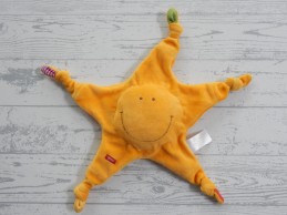 Esprit Kids + Play knuffeldoek velours oker geel zonnetje zon
