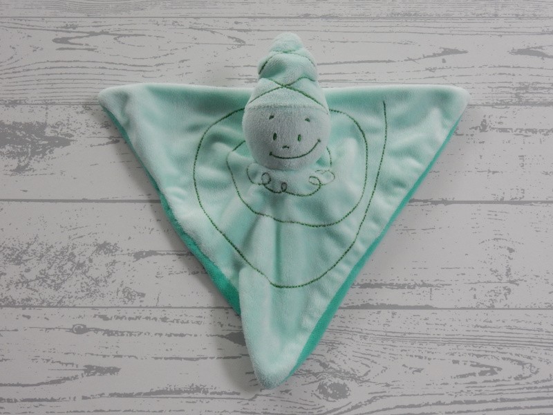 Galenco baby care knuffeldoek lichtgroen groen clown