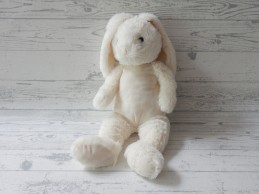 Bambino knuffel pluche velours creme wit konijn 40 cm
