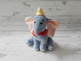 Nicotoy knuffel velours blauw grijs geel rood olifant Dombo