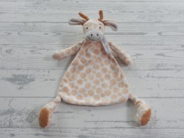 Happy Horse knuffeldoek velours beige lichtoranje giraffe Gessy