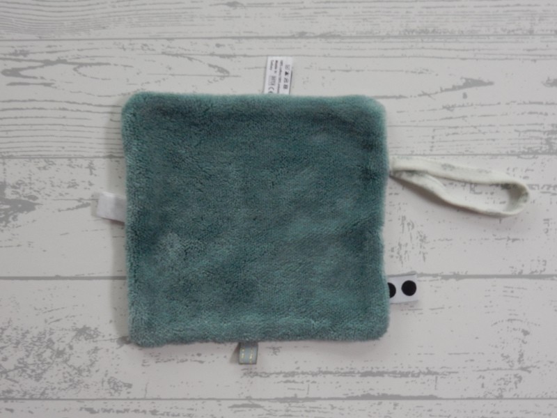 Snoozebaby knuffeldoek labeldoek grijsgroen car gray mist