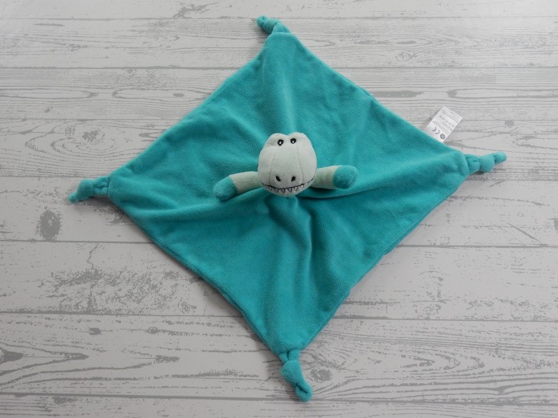 Nine United Care knuffeldoek velours groen draak