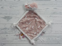 Little Dutch Tiamo knuffeldoek velours roze oudroze tricot oceaan Walvis