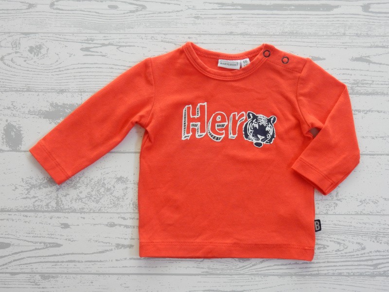 Babylook newborn longsleeve oranje tijger Hero maat 56