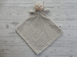 Jellycat knuffeldoek velours lichtgrijs uil Ollie Owl