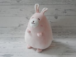 Miniso knuffel velours lichtroze konijn round rabbit