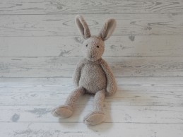 Jellycat knuffel velours beige grijs konijn Slackajack 40 cm