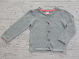 Hema babyvest gebreid mint groen zilver glitter maat 86