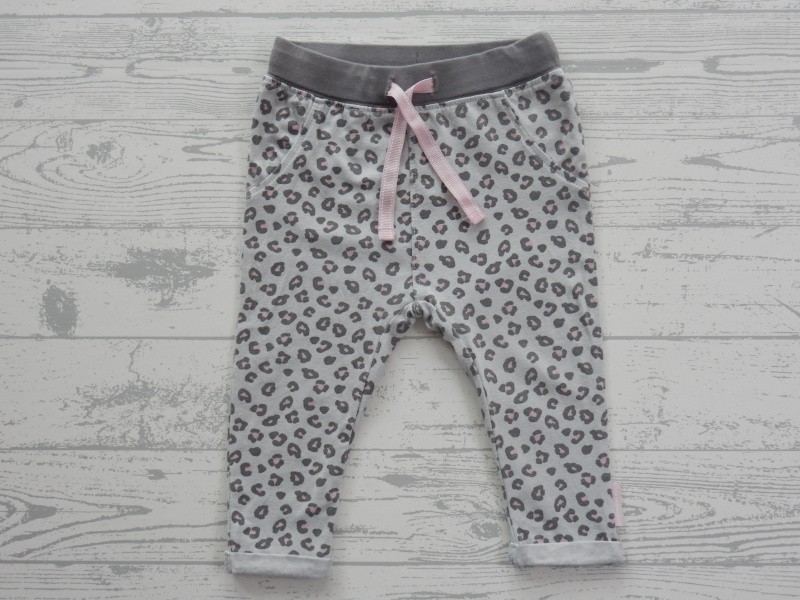 Quapi broek light grey pink leopard maat 62