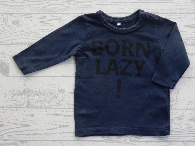 Name it longsleeve donkerblauw Born Lazy maat 56