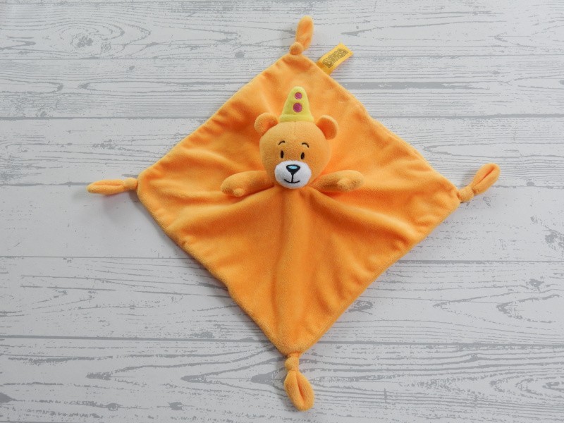 Bumba Studio 100 knuffeldoek velours oranje beer Nanadu