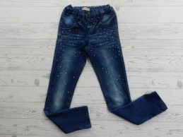 Name it broek blauw donker strass steentjes maat 122