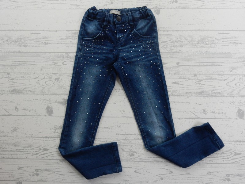 Name it broek blauw donker strass steentjes maat 122