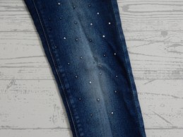 Name it broek blauw donker strass steentjes maat 122