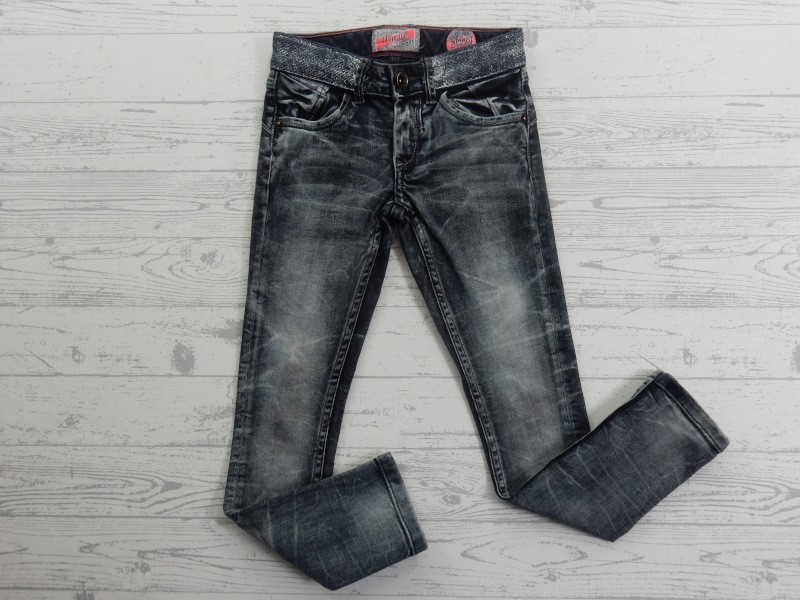 Vingino jeans spijkerbroek zwart skinny Ayda maat 122