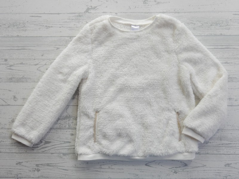 Palomino trui fleece teddy ivoor wit maat 122