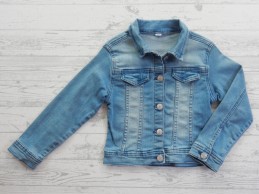 Kinder spijkerjas denim jacket lichtblauw maat 110-116