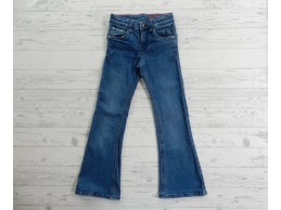 Hema kinderjeans spijkerbroek flared blauw maat 116