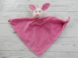 Disney baby knuffeldoek velours roze driehoek Knorretje