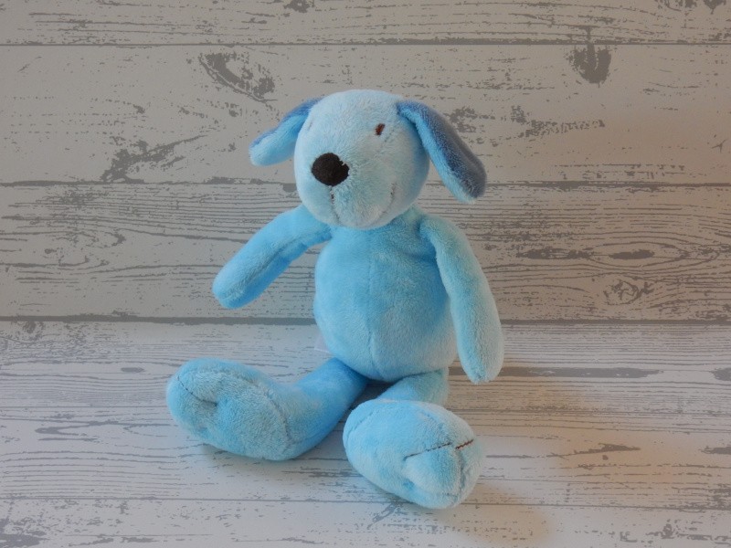 Happy Horse pluche knuffel velours blauw hond Dog 2007