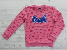 Girls sweater roze rood letters Crush maat 116