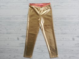 Le Big broek legging metallic goud kleurig maat 110-116