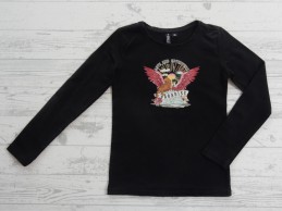 Kinder longsleeve zwart Paradise Love and Adventure maat 116