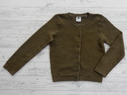 Hema kinder vest groen khaki maat 110-116