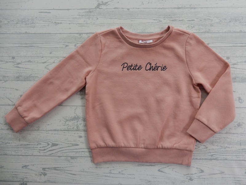 Besties JBC sweater roze zalmroze Petit Cherie maat 110