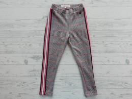 Vingino broek legging zwart wit felroze geruit Sarlise maat 104