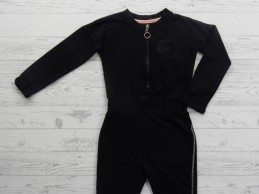 DJ Dutch Jeans jumpsuit tricot zwart zilver glitter maat 104