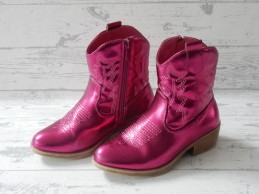 Cowboy laarzen meisjes fuchsia kort maat 31