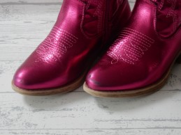 Cowboy laarzen meisjes fuchsia kort maat 31