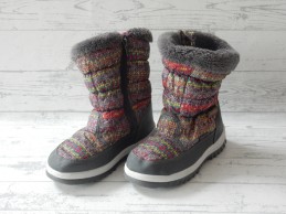 Cortina snowboots grijs multicolor sierbont maat 31