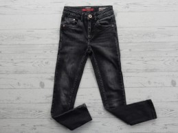 Vingino jeans spijkerbroek donkergrijs super skinny Bianca maat 122